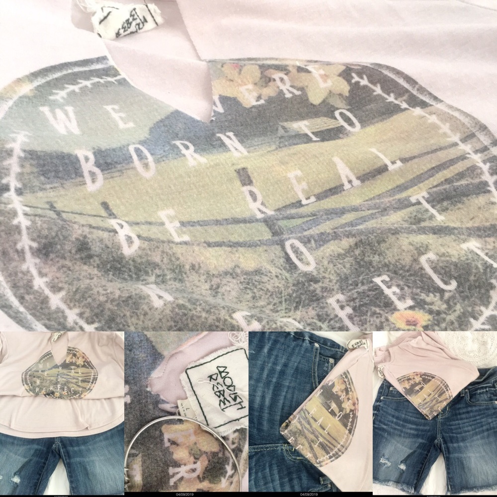Pink shirt v cut